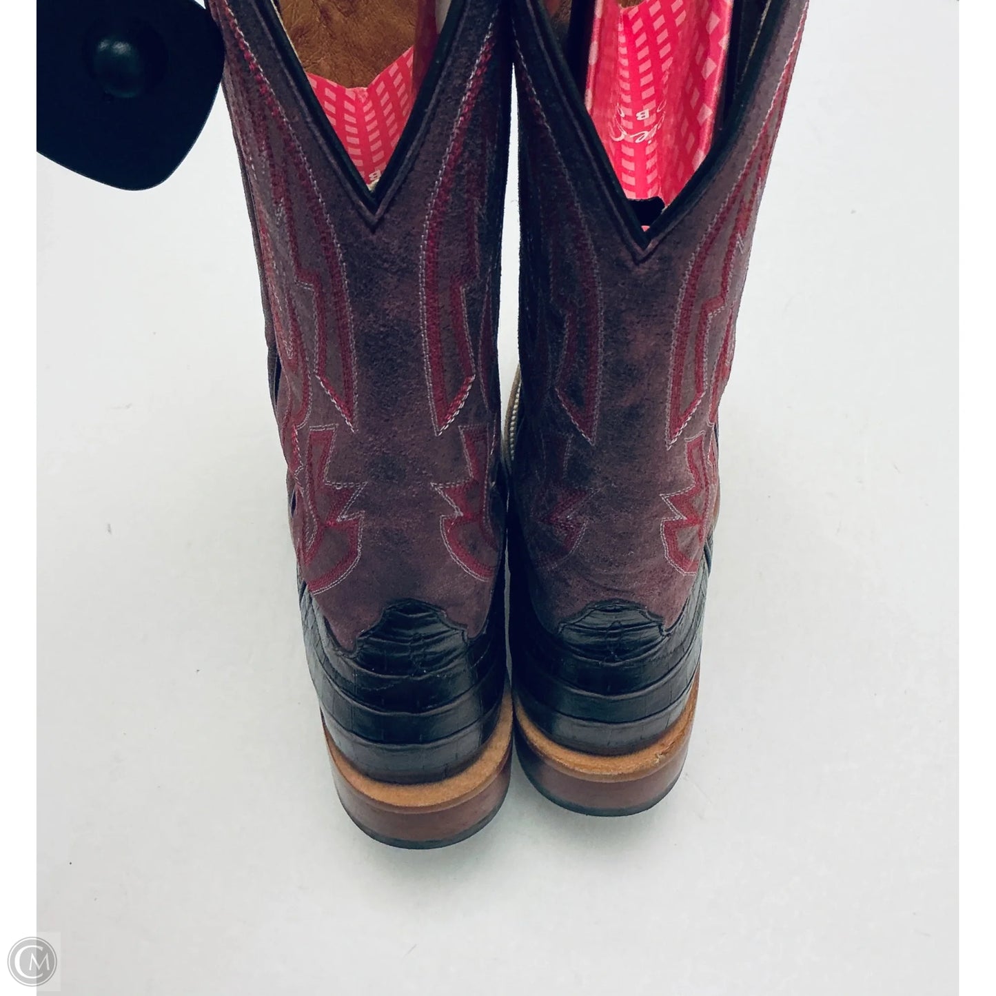 Boots Western By Cmb In Brown & Purple, Size: 7.5