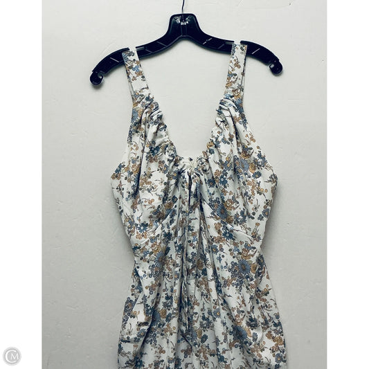 Dress Casual Midi By Abercrombie And Fitch In Floral Print, Size: L