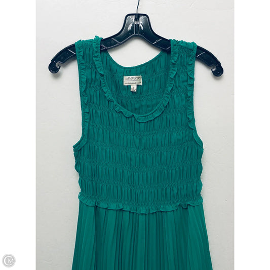 Dress Casual Midi By Mssp In Green, Size: L