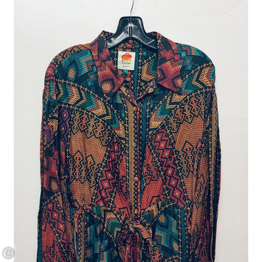 Dress Casual Maxi By Farm Rio In Multi-colored, Size: Xl