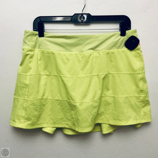 Athletic Skort By Lululemon In Green, Size: 10