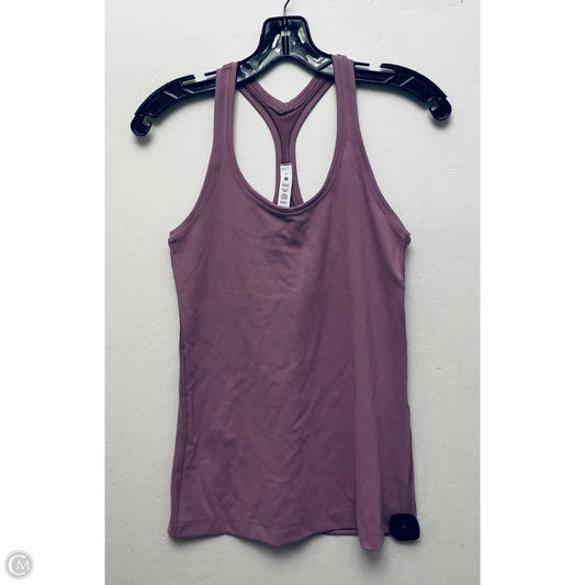 Athletic Tank Top By Lululemon In Purple, Size: 8