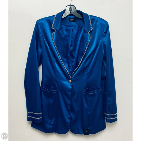 Blazer By Clothes Mentor In Blue, Size: M