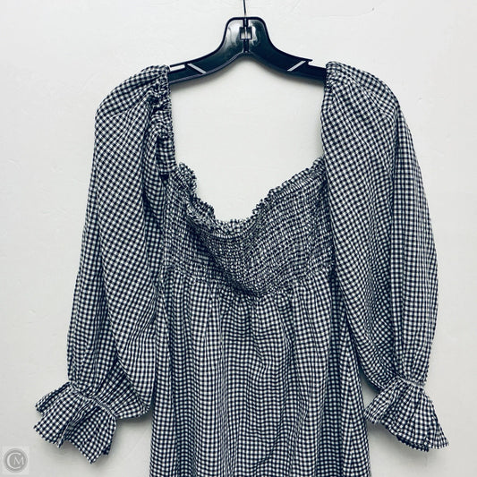 Dress Casual Maxi By Clothes Mentor In Checkered Pattern, Size: Large