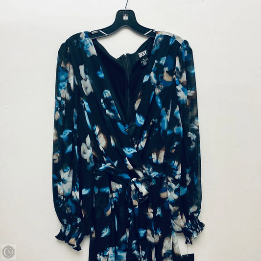 Dress Work By Dkny In Black & Blue, Size: 1x