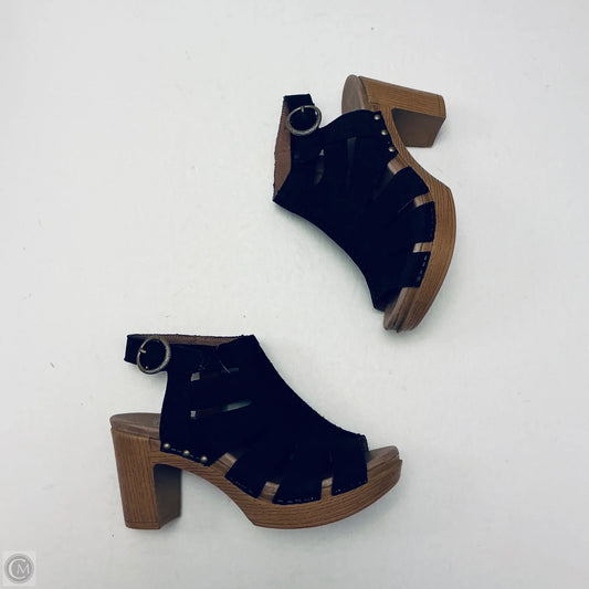 Sandals Heels Block By Dansko In Black, Size: 7