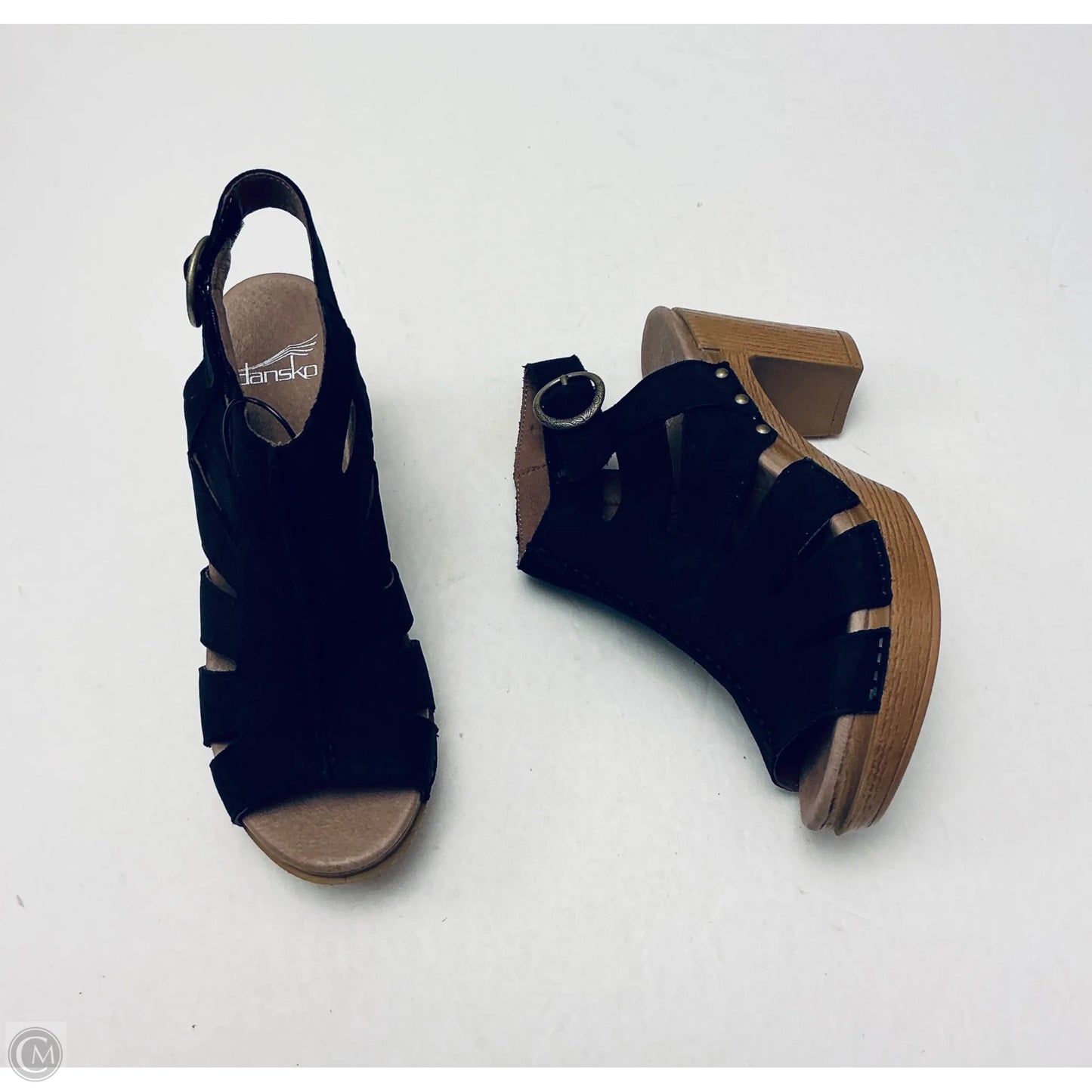 Sandals Heels Block By Dansko In Black, Size: 7