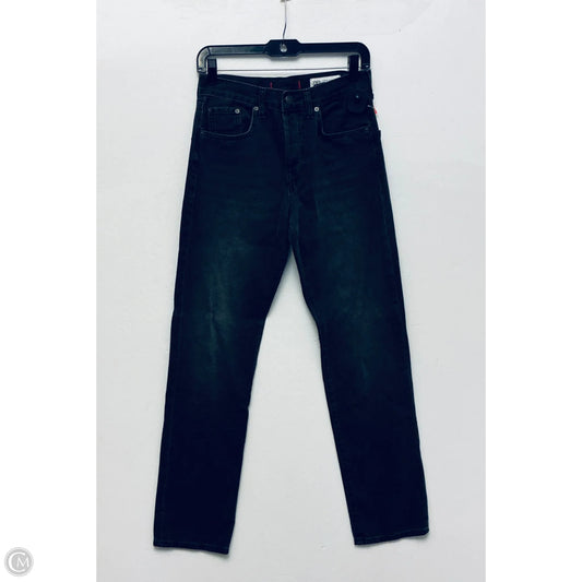 Jeans Straight By Zara In Black Denim, Size: 2
