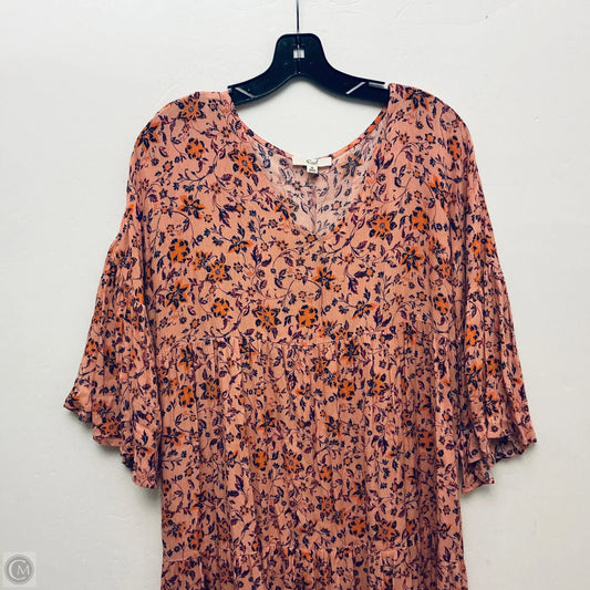 Dress Casual Midi By Easel In Pink, Size: M