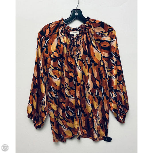 Top Long Sleeve By Ee Some In Orange, Size: M