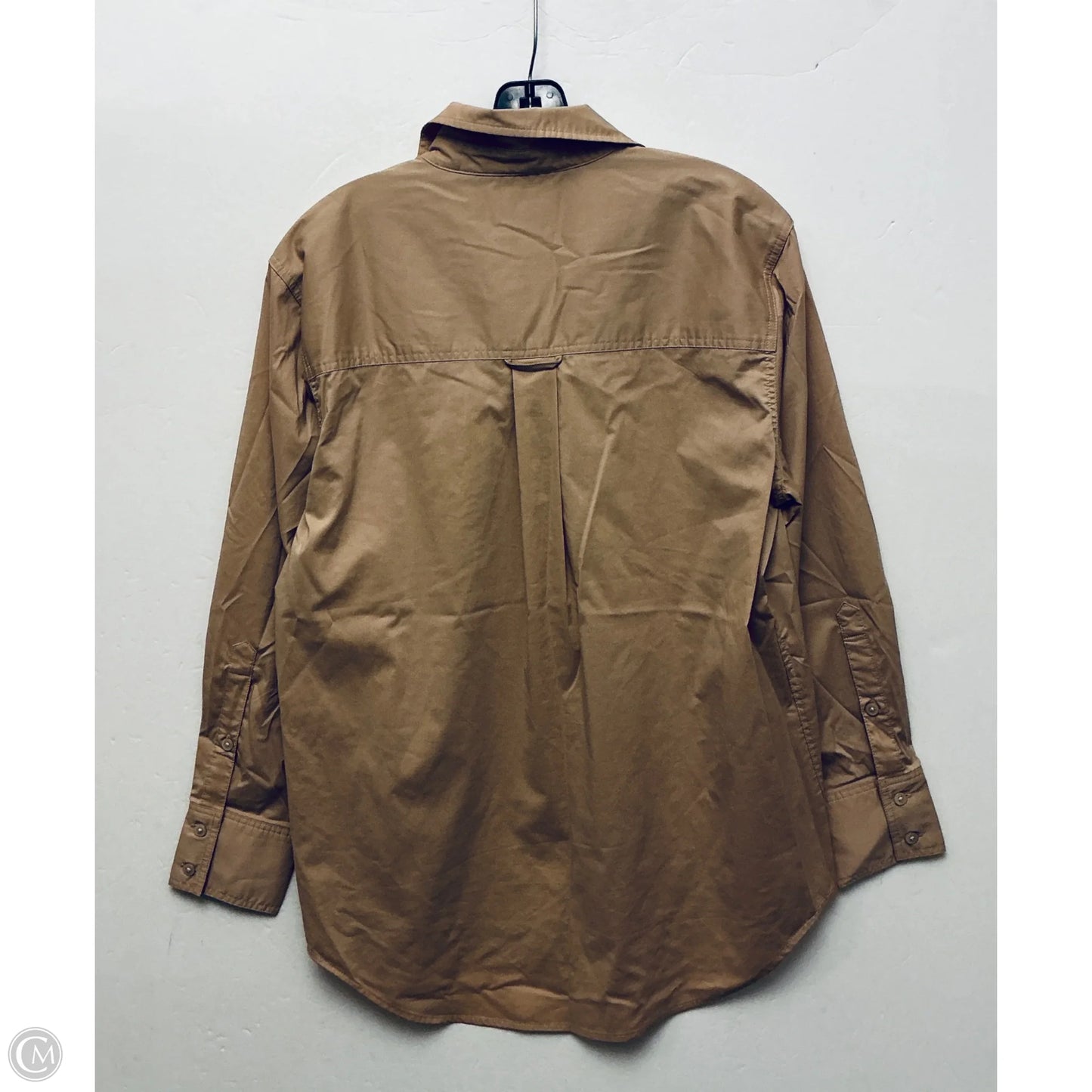 Top Long Sleeve By 7 For All Mankind In Tan, Size: M