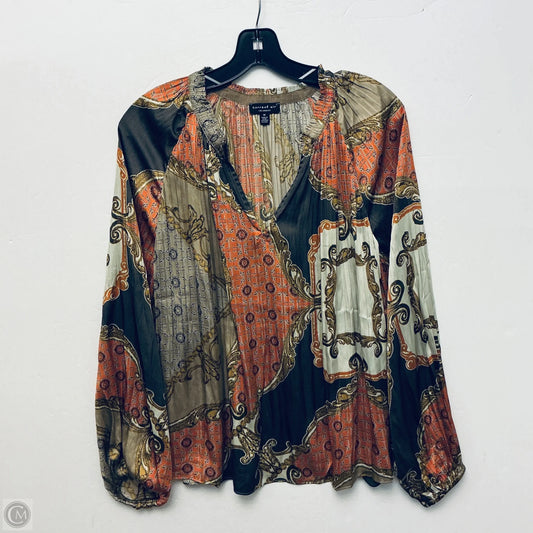 Top Long Sleeve By Current Air In Multi-colored, Size: M