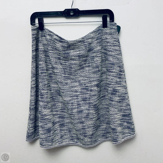 Skirt Midi By Max Studio In Blue & White, Size: Xl