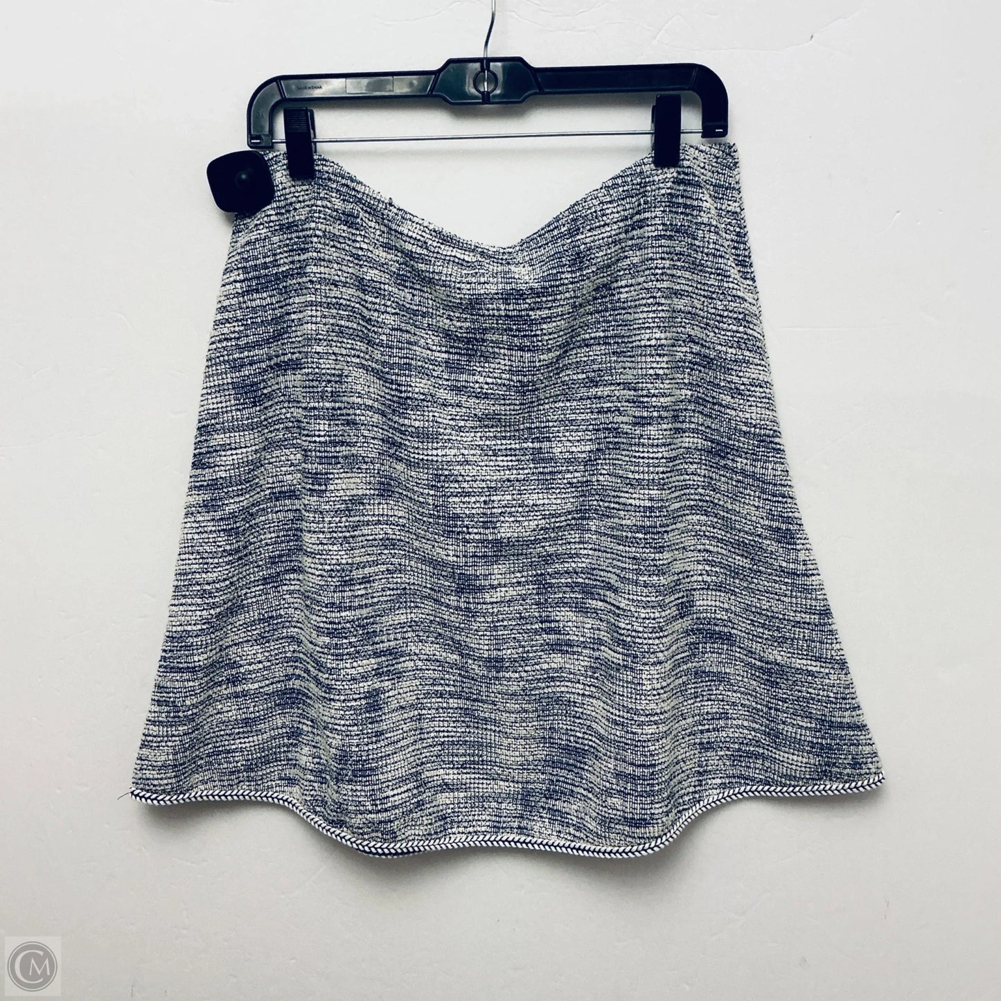 Skirt Midi By Max Studio In Blue & White, Size: Xl