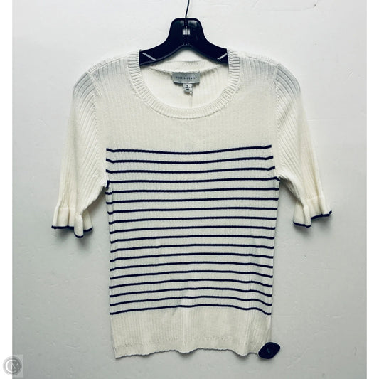 Top Short Sleeve By Free Assembly In Cream, Size: M