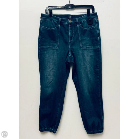 Jeans Straight By Not Your Daughters Jeans In Blue Denim, Size: 10