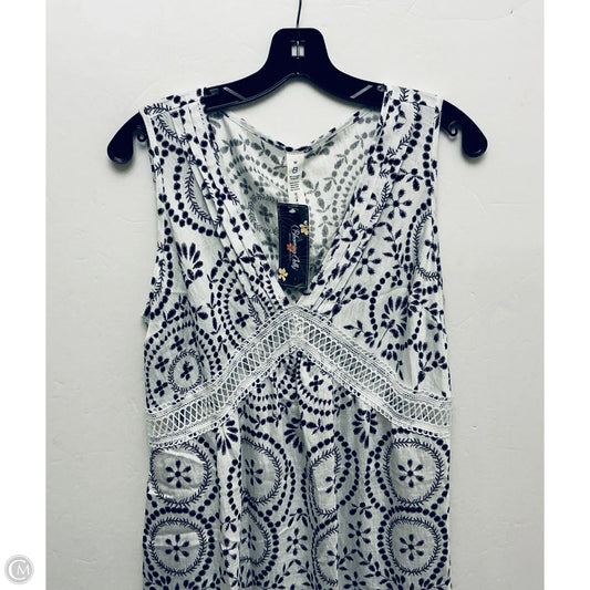 Dress Casual Midi By Blooming Jelly In Black & White, Size: M
