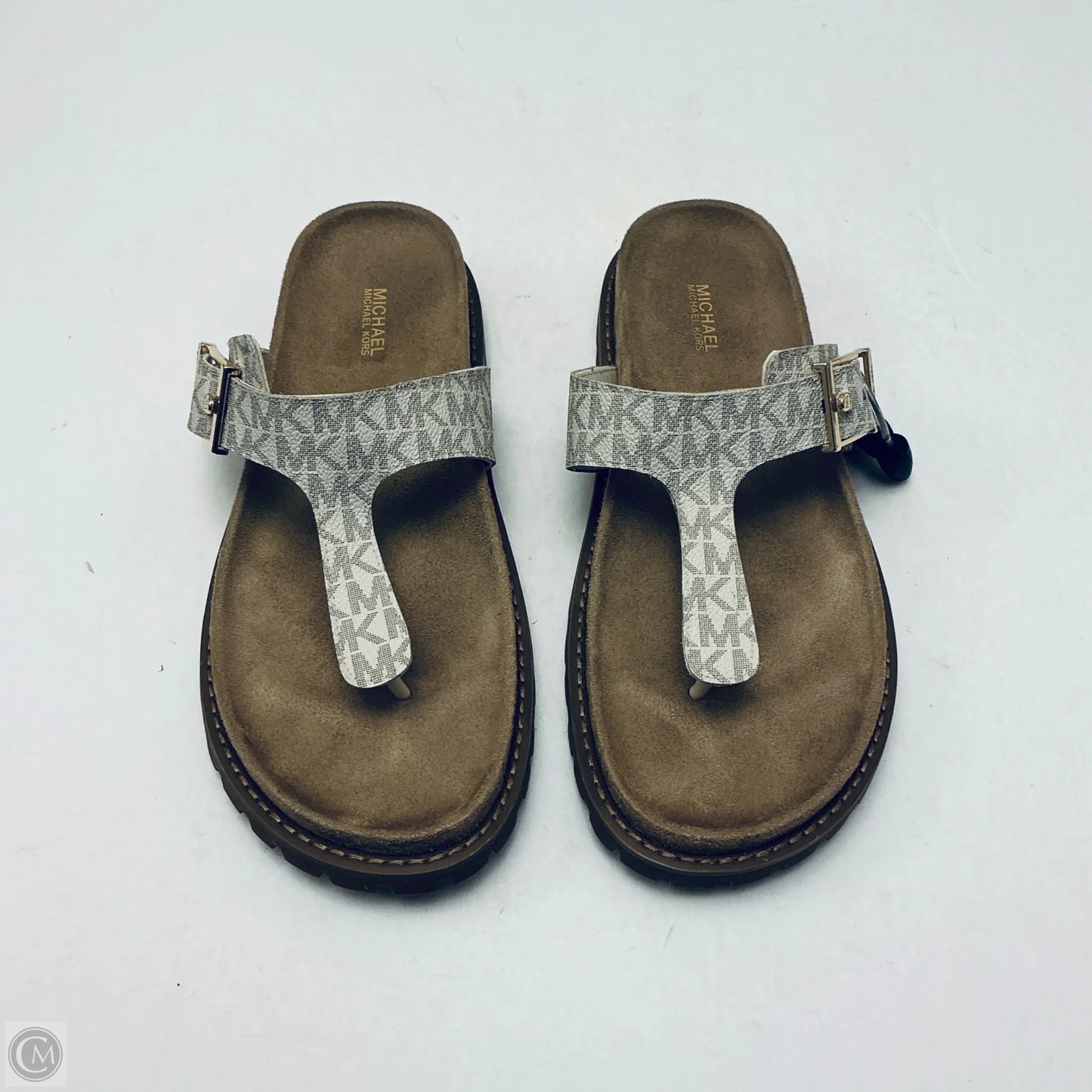 Sandals Flats By Michael By Michael Kors In White, Size: 9