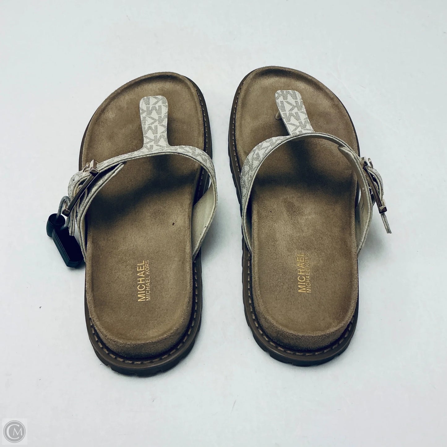 Sandals Flats By Michael By Michael Kors In White, Size: 9