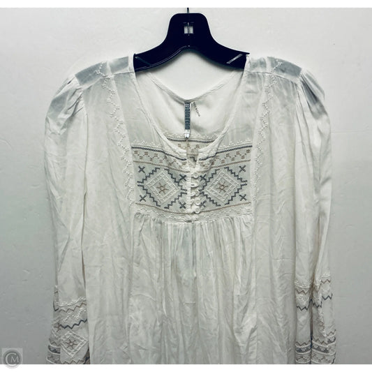Tunic Long Sleeve By Monoreno In White, Size: L