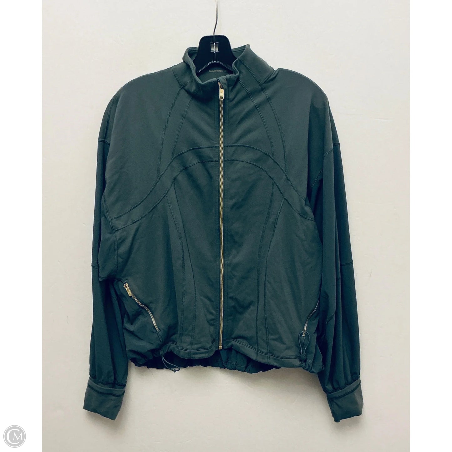 Athletic Jacket By Lululemon In Green, Size: 6