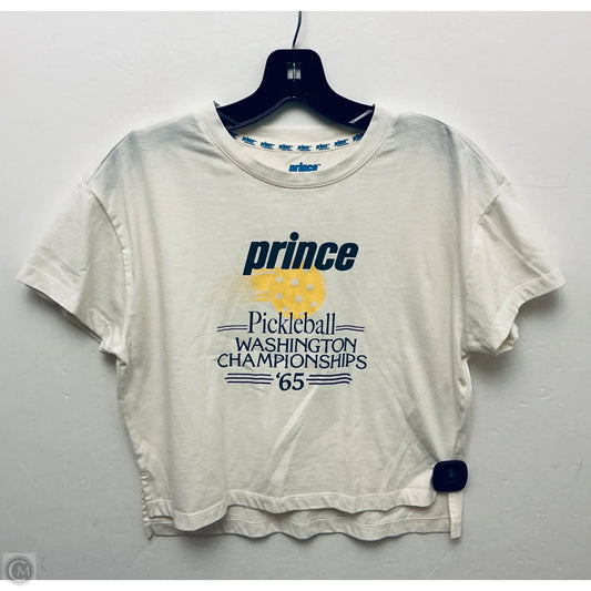 Top Short Sleeve Basic By Clothes Mentor In Cream, Size: S