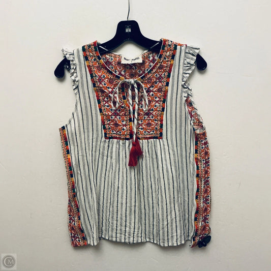 Top Sleeveless By Savanna Jane In Multi-colored, Size: S