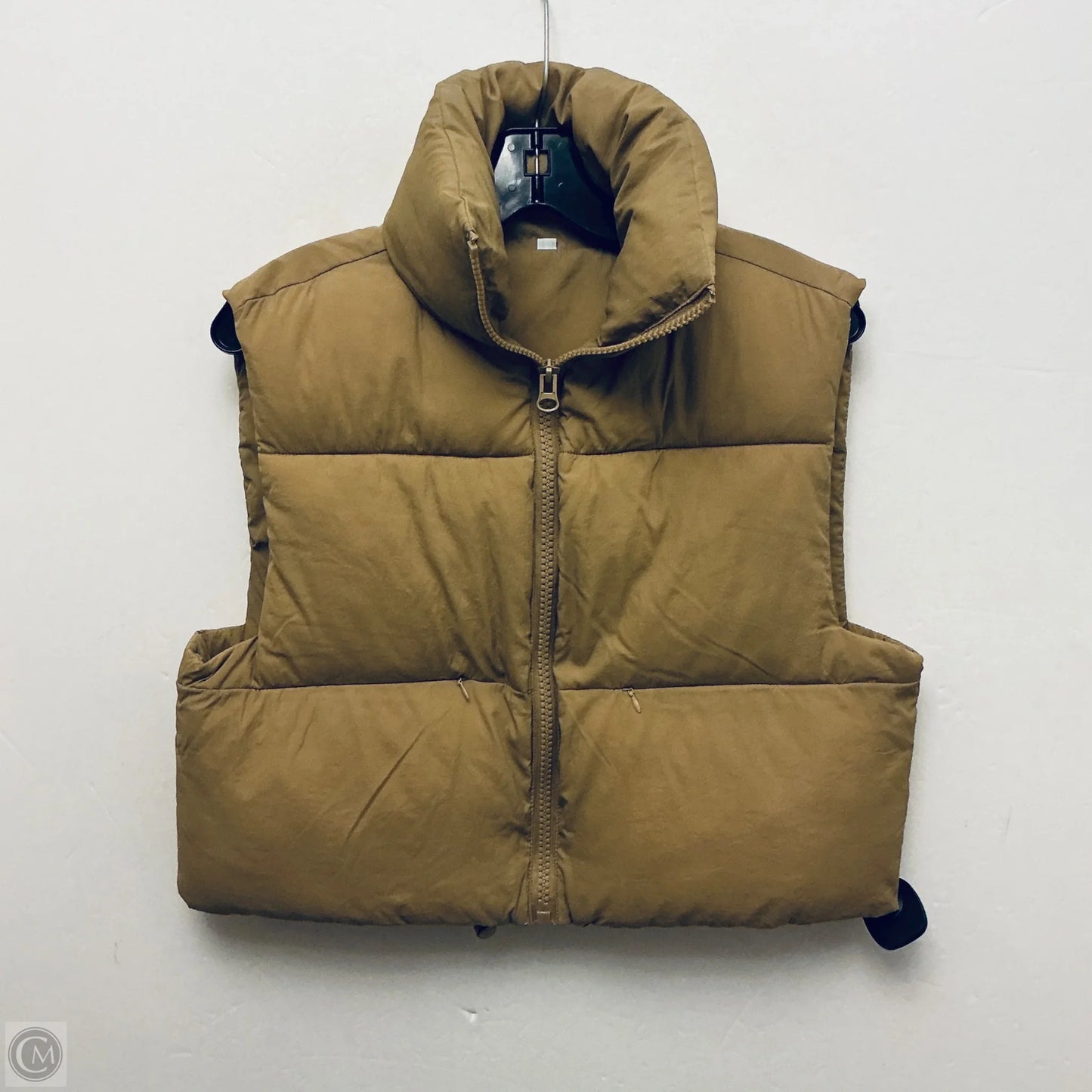 Vest Puffer & Quilted By Clothes Mentor In Tan, Size: S