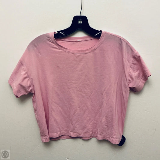 Top Short Sleeve Basic By Lululemon In Pink, Size: S
