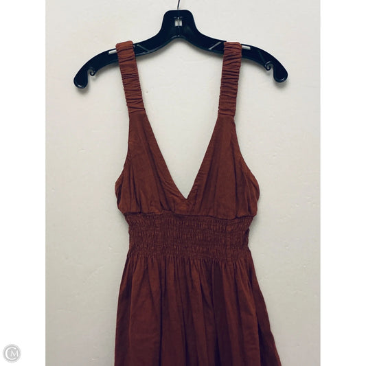 Dress Casual Maxi By Abercrombie And Fitch In Brown, Size: S
