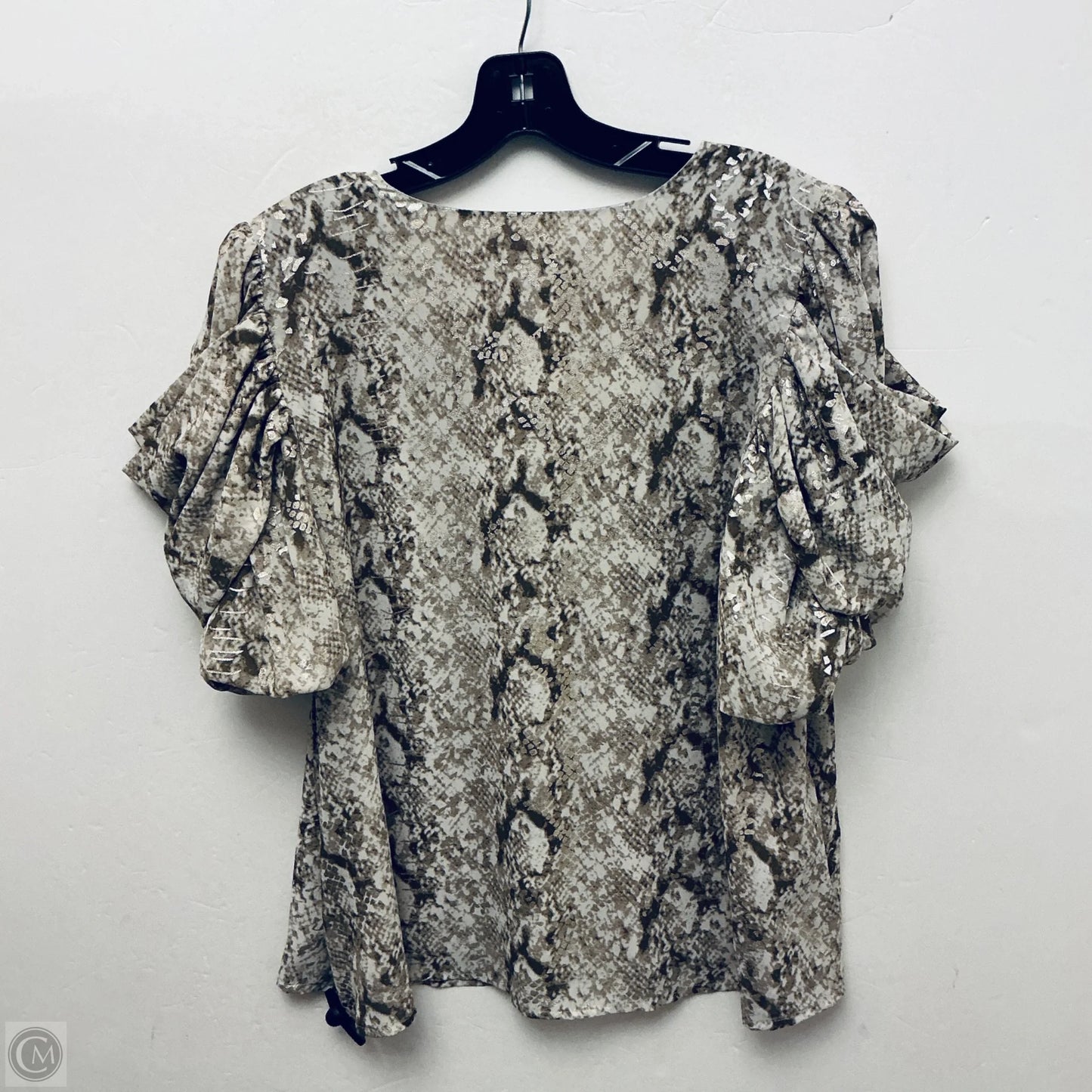 Top Short Sleeve By Thml In Gold, Size: Xl