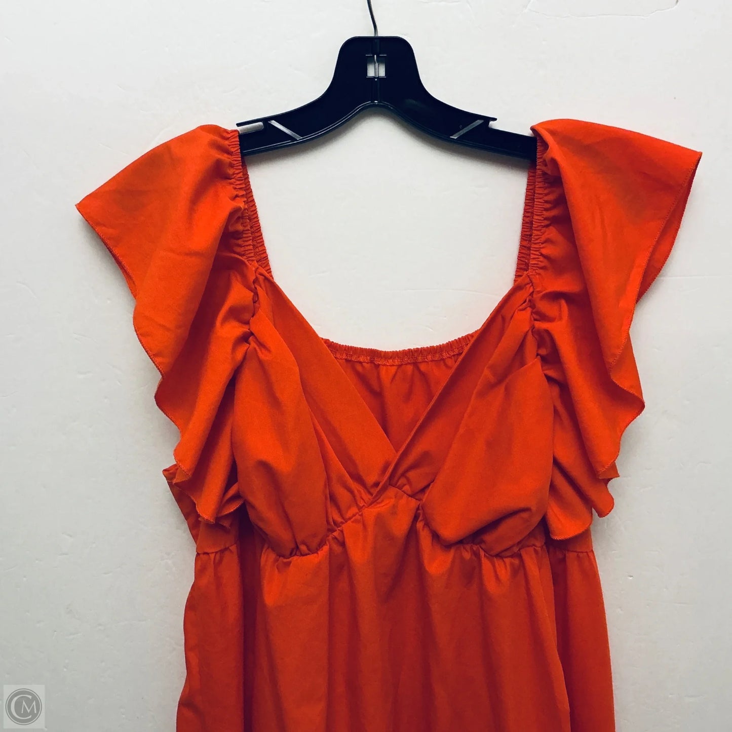 Dress Casual Midi By Shein In Orange, Size: Xxl
