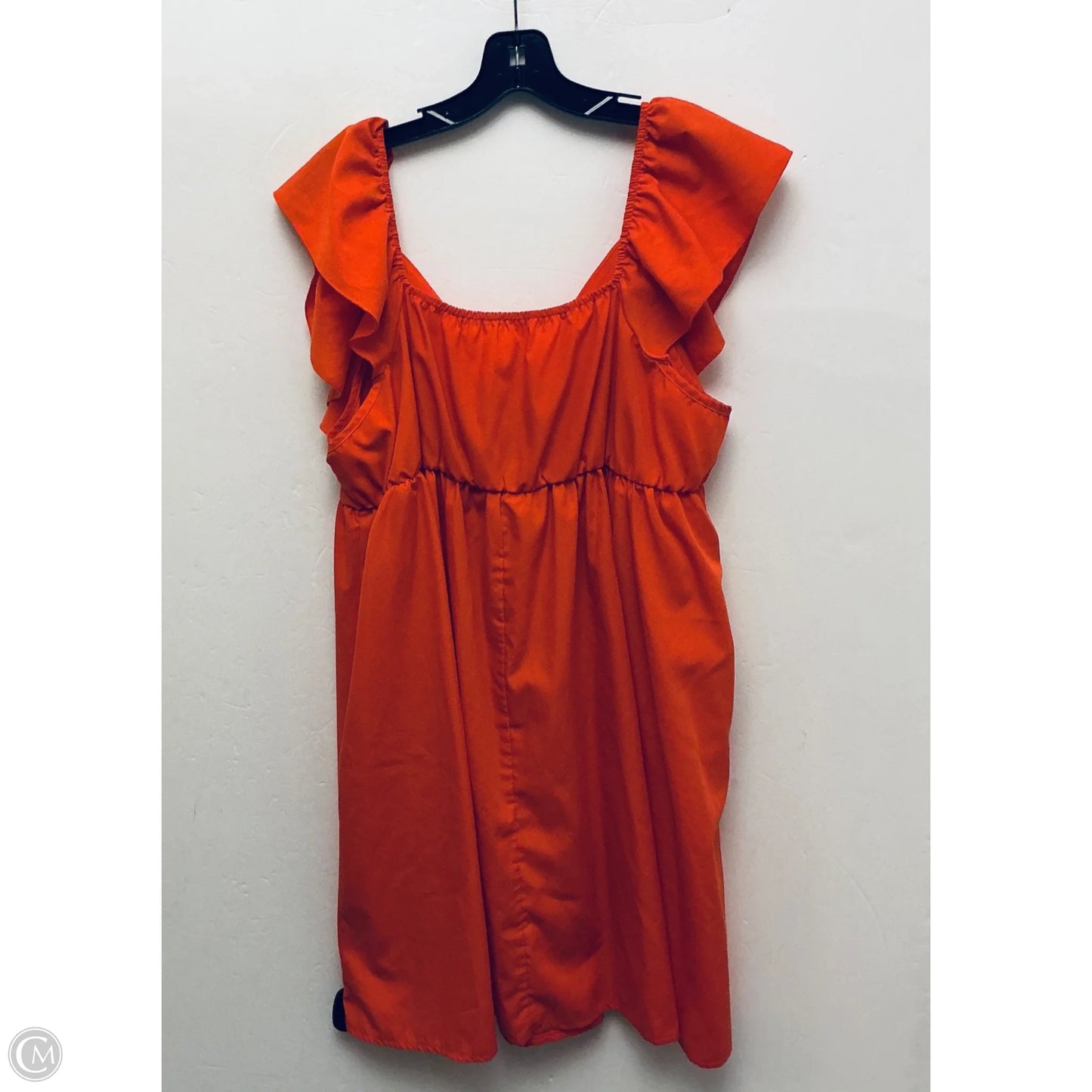 Dress Casual Midi By Shein In Orange, Size: Xxl