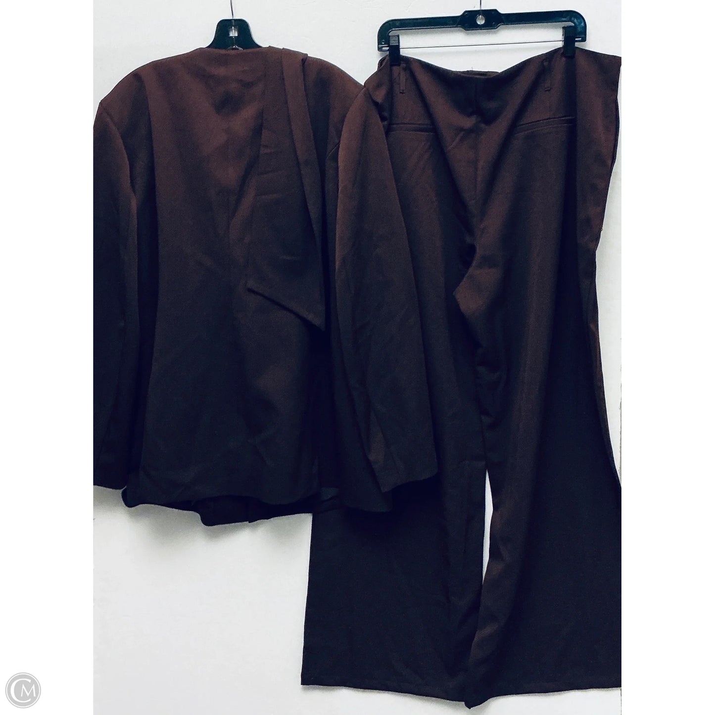 Pants Suit 2pc By Fashion Nova In Brown, Size: 2x