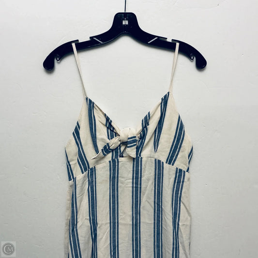 Dress Casual Midi By Roxy In Striped Pattern, Size: L