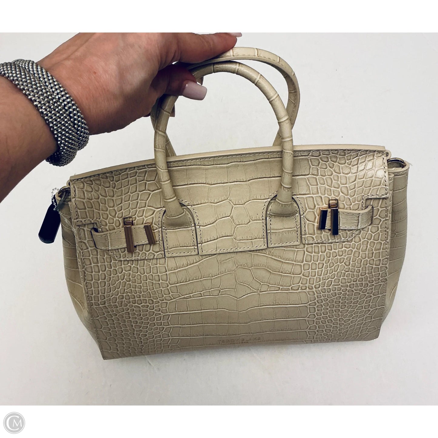 Handbag Leather By Cma, Size: Small