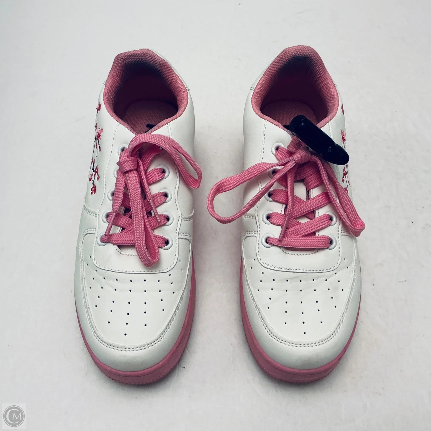 Shoes Sneakers Platform By Clothes Mentor In Pink & White, Size: 5.5