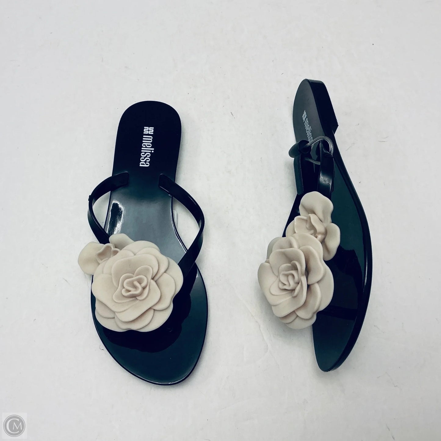 Sandals Flip Flops By Clothes Mentor In Black, Size: 5