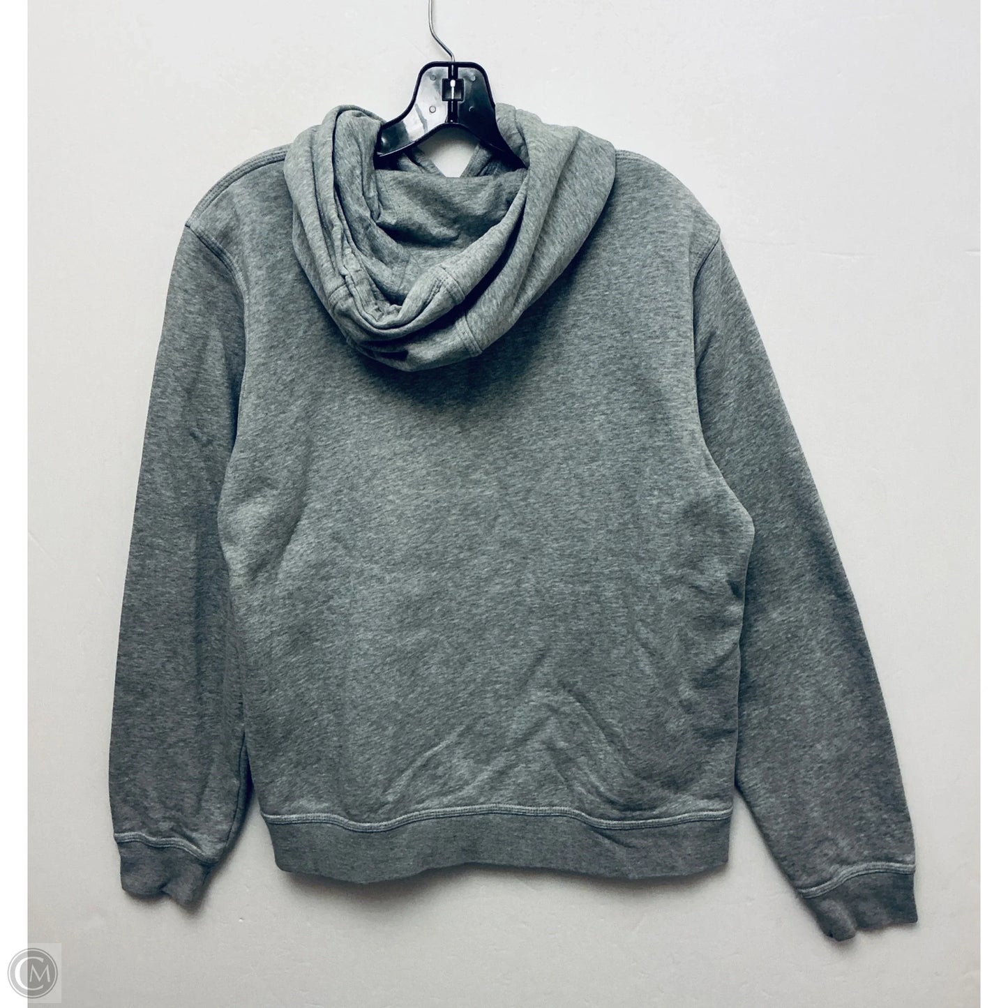 Sweatshirt Hoodie By Nike In Grey, Size: M