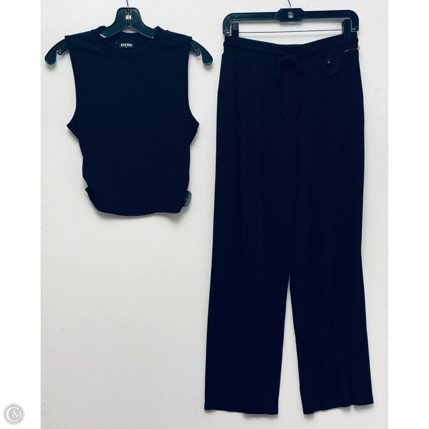 Pants Set 2pc By Btfbm In Black, Size: M