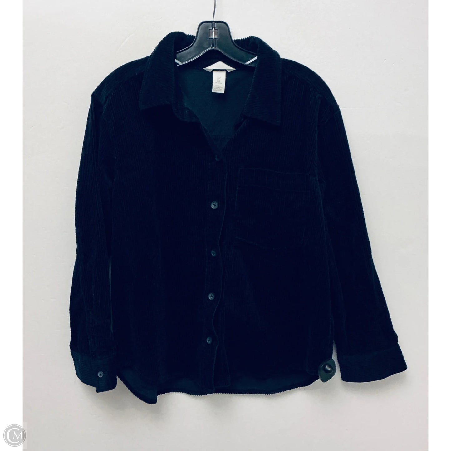Top Long Sleeve By H&m In Black, Size: M