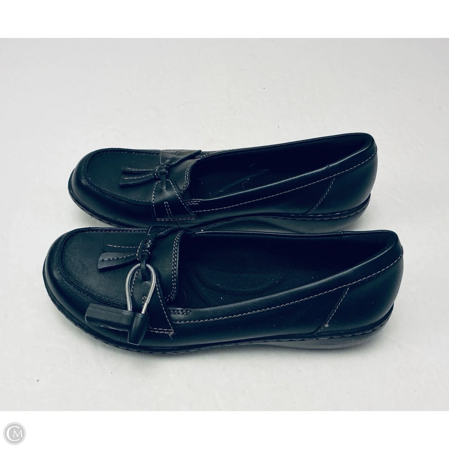 Shoes Flats By Clarks In Black, Size: 8