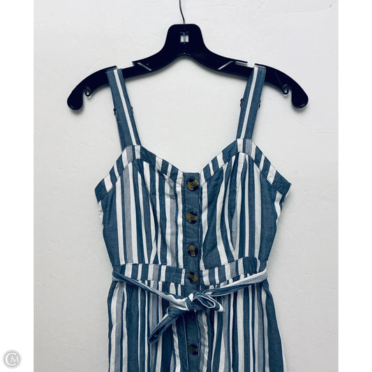 Dress Casual Midi By Time And Tru In Striped Pattern, Size: S