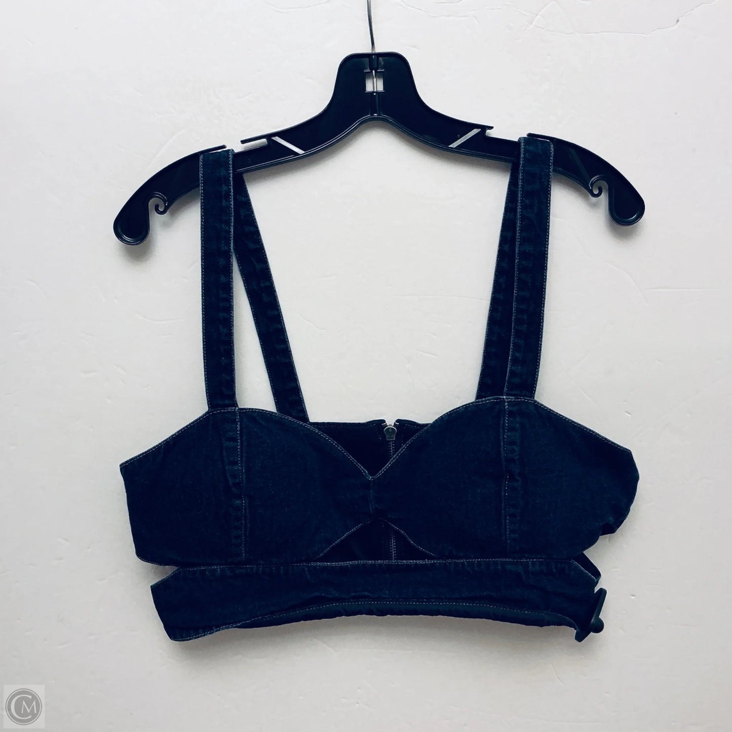 Top Sleeveless By Afrm In Blue Denim, Size: L