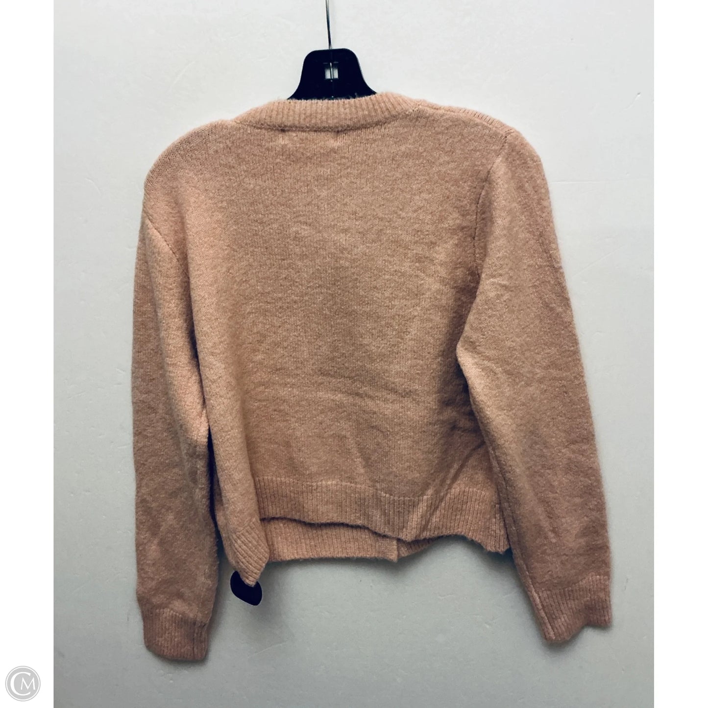 Sweater Cardigan By Clothes Mentor In Pink, Size: M