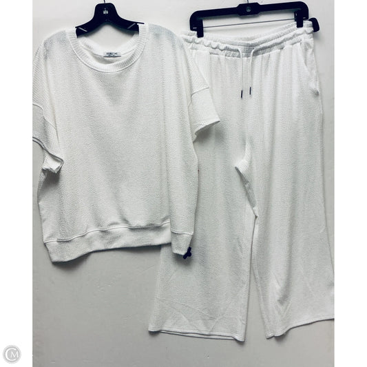 Pants Set 2pc By Clothes Mentor In White, Size: Xl