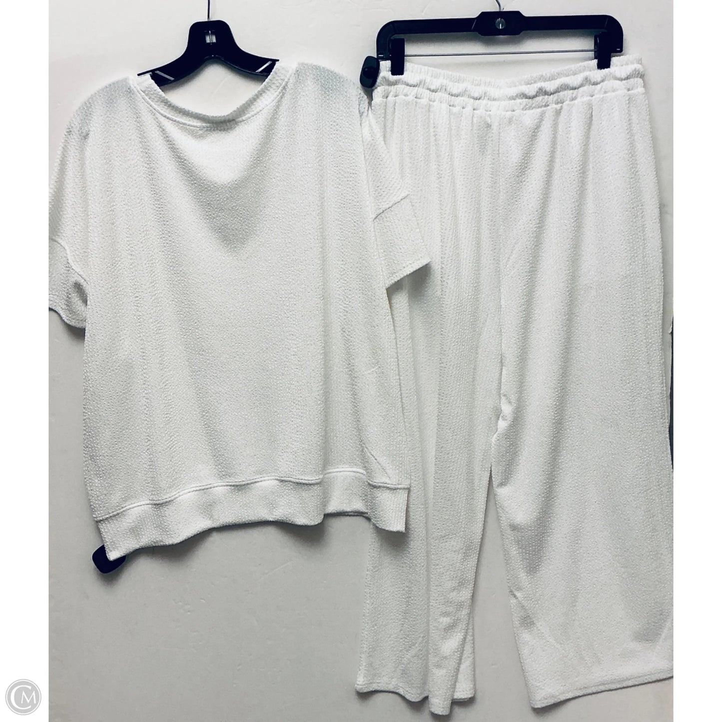 Pants Set 2pc By Clothes Mentor In White, Size: Xl