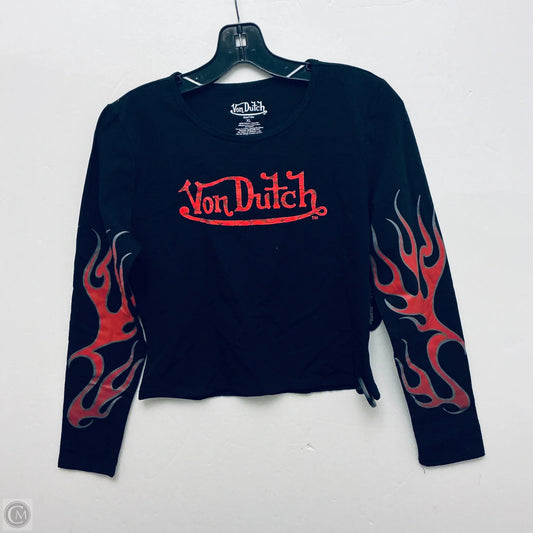 Top Long Sleeve By Clothes Mentor In Black & Red, Size: Xl