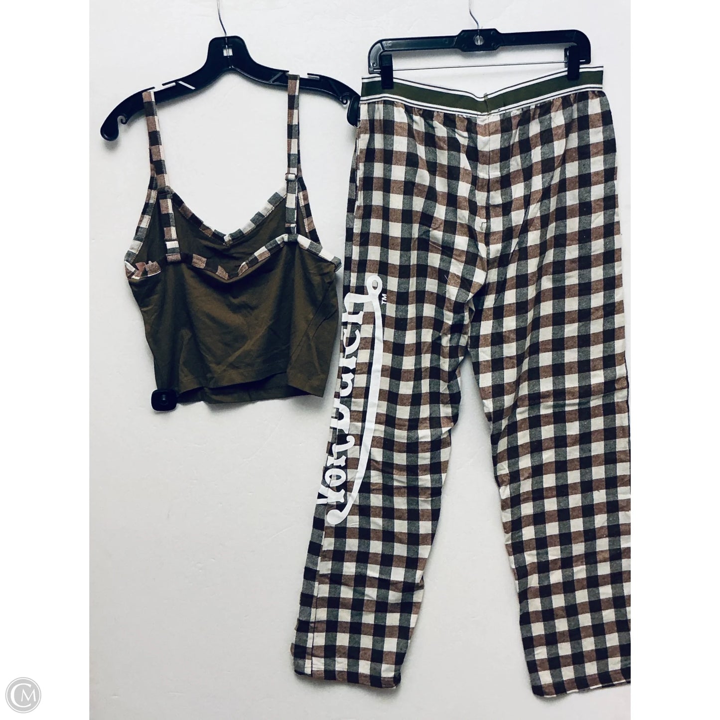 Pajamas 2pc By Clothes Mentor In Plaid Pattern, Size: Xl