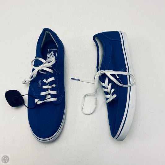Shoes Flats By Vans In Blue, Size: 10